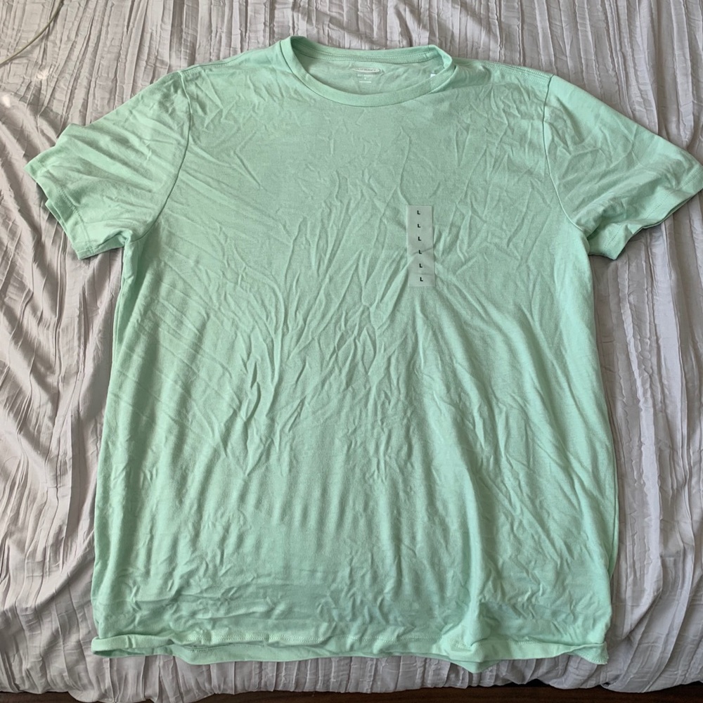 Mint plain t shirt